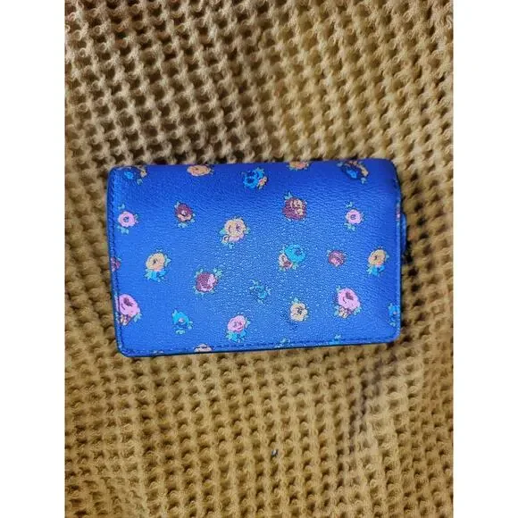 RARE Coach Mini Vintage Rose Print Klare Crossbody Wallet Cardholder SET GUC - Picture 10 of 10